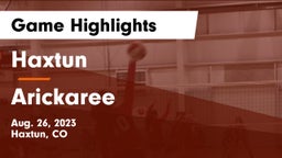 Haxtun  vs Arickaree Game Highlights - Aug. 26, 2023