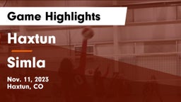 Haxtun  vs Simla  Game Highlights - Nov. 11, 2023