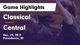 Classical  vs Central  Game Highlights - Dec. 29, 2017