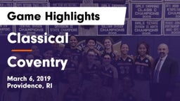 Classical  vs Coventry  Game Highlights - March 6, 2019