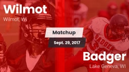 Matchup: Wilmot vs. Badger  2017