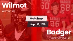 Matchup: Wilmot vs. Badger  2018