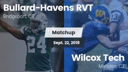 Matchup: Bullard-Havens RVT vs. Wilcox Tech  2018