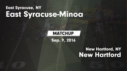 Matchup: East Syracuse-Minoa vs. New Hartford  2016