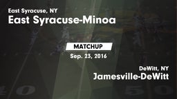 Matchup: East Syracuse-Minoa vs. Jamesville-DeWitt  2016