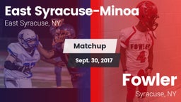 Matchup: East Syracuse-Minoa vs. Fowler  2017