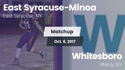 Matchup: East Syracuse-Minoa vs. Whitesboro  2017