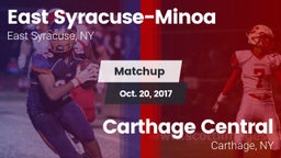 Matchup: East Syracuse-Minoa vs. Carthage Central  2017
