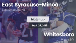 Matchup: East Syracuse-Minoa vs. Whitesboro  2018
