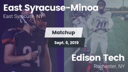 Matchup: East Syracuse-Minoa vs. Edison Tech  2019