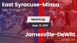 Matchup: East Syracuse-Minoa vs. Jamesville-DeWitt  2019