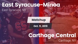 Matchup: East Syracuse-Minoa vs. Carthage Central  2019
