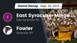 Recap: East Syracuse-Minoa  vs. Fowler  2019