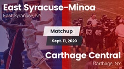 Matchup: East Syracuse-Minoa vs. Carthage Central  2020