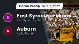 Recap: East Syracuse-Minoa  vs. Auburn  2022