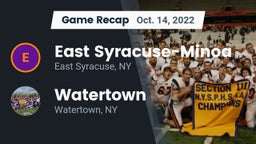 Recap: East Syracuse-Minoa  vs. Watertown  2022