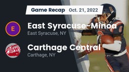 Recap: East Syracuse-Minoa  vs. Carthage Central  2022