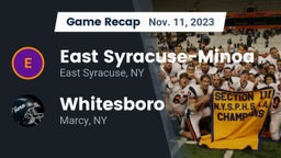 Recap: East Syracuse-Minoa  vs. Whitesboro  2023