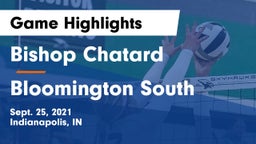 Bishop Chatard  vs Bloomington South Game Highlights - Sept. 25, 2021