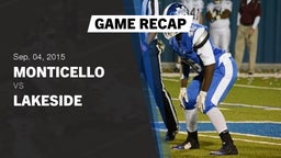 Recap: Monticello  vs. Lakeside  2015