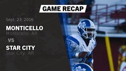 Recap: Monticello  vs. Star City  2016