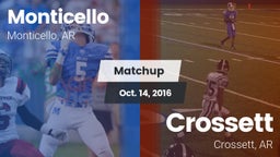 Matchup: Monticello vs. Crossett  2016