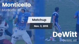 Matchup: Monticello vs. DeWitt  2016