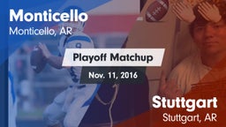 Matchup: Monticello vs. Stuttgart  2016