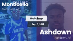 Matchup: Monticello vs. Ashdown  2017