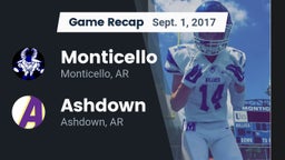 Recap: Monticello  vs. Ashdown  2017