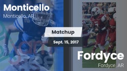 Matchup: Monticello vs. Fordyce  2017