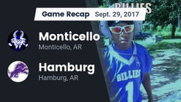 Recap: Monticello  vs. Hamburg  2017