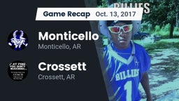 Recap: Monticello  vs. Crossett  2017