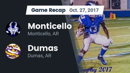 Recap: Monticello  vs. Dumas  2017