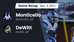 Recap: Monticello  vs. DeWitt  2017