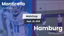 Matchup: Monticello vs. Hamburg  2018