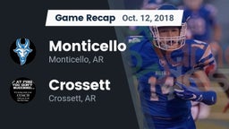 Recap: Monticello  vs. Crossett  2018