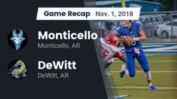 Recap: Monticello  vs. DeWitt  2018