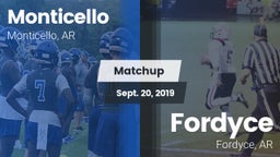 Matchup: Monticello vs. Fordyce  2019