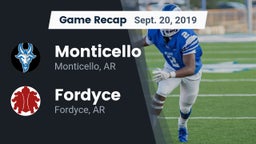 Recap: Monticello  vs. Fordyce  2019