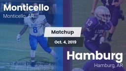 Matchup: Monticello vs. Hamburg  2019