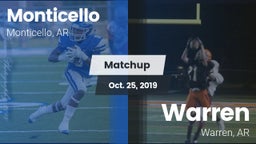 Matchup: Monticello vs. Warren  2019