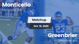 Matchup: Monticello vs. Greenbrier  2020