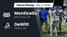 Recap: Monticello  vs. DeWitt  2020