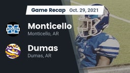 Recap: Monticello  vs. Dumas  2021