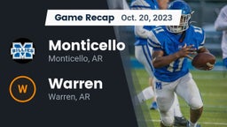 Recap: Monticello  vs. Warren  2023