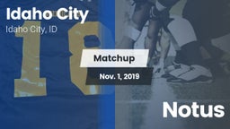 Matchup: Idaho City vs. Notus 2019