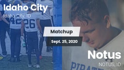 Matchup: Idaho City vs. Notus  2020
