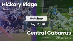 Matchup: Hickory Ridge vs. Central Cabarrus  2017