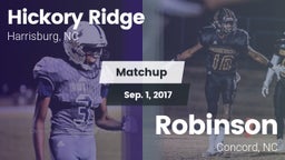 Matchup: Hickory Ridge vs. Robinson  2017